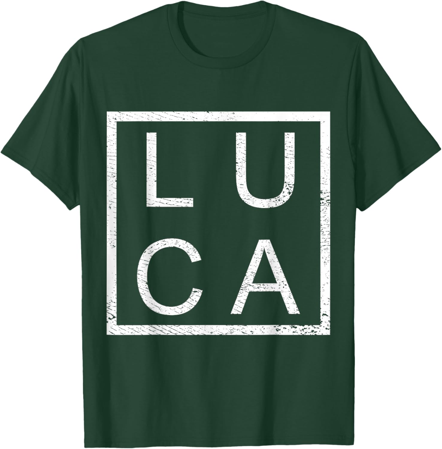Luca Personalised, Luca Name, Man Luca T-Shirt - T-Shirt | Forest