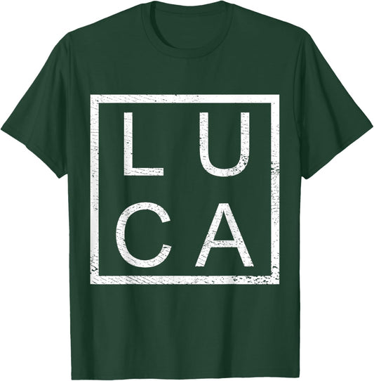 Luca Personalised, Luca Name, Man Luca T-Shirt - T-Shirt | Forest