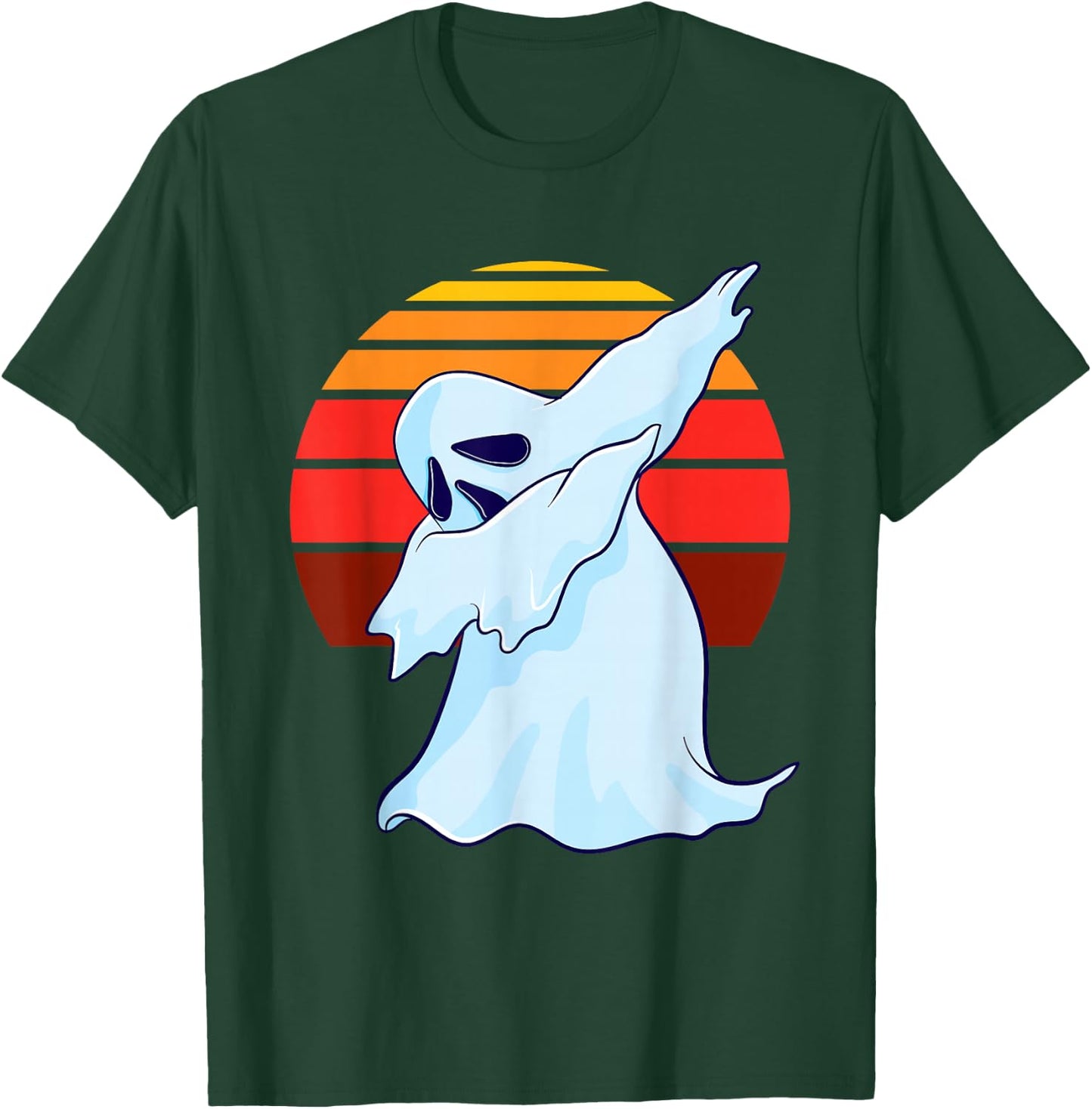 Dabbing Ghost Hunting Halloween Paranormal Investigator T-Shirt - T-Shirt | Forest
