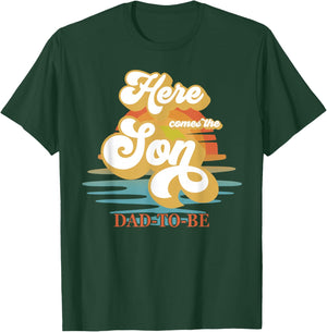 Dad Daddy Here Comes The Son Baby Shower Family Matching T-Shirt - T-Shirt | Forest