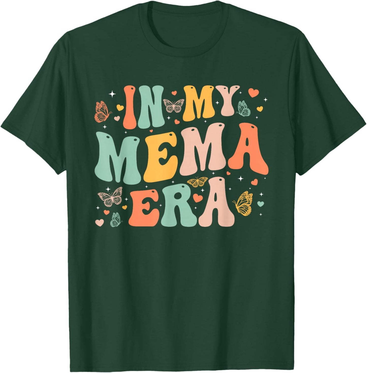 Retro Groovy In My Mema Era Mother's Day Gifts Women T-Shirt - T-Shirt | Forest