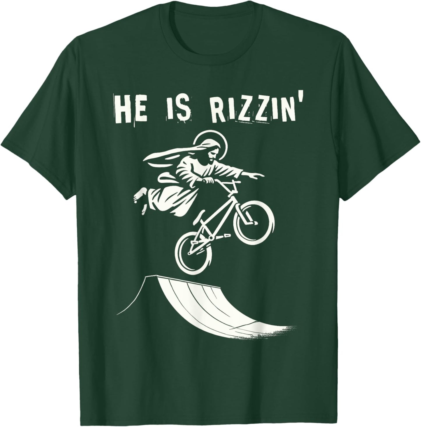 Bmx Jesus & bmx funny jesus christ christian bike ride kid T-Shirt - T-Shirt | Forest