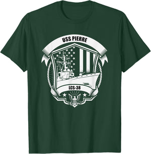 USS Pierre LCS-38 T-Shirt - T-Shirt | Forest