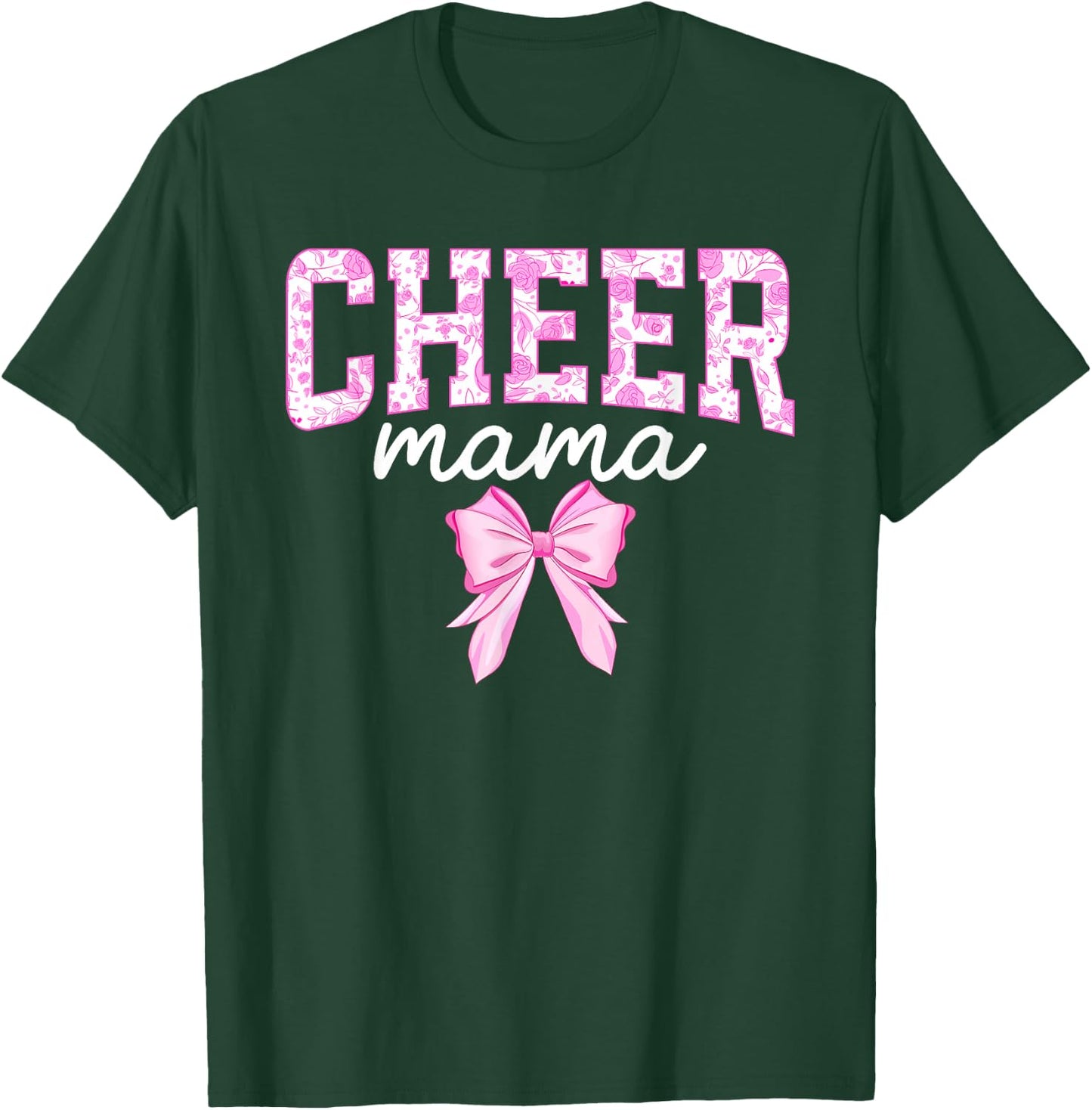 Cheer Mom Of A Cheerleader Mama Coquette Cheerleading Mom T-Shirt - T-Shirt | Forest