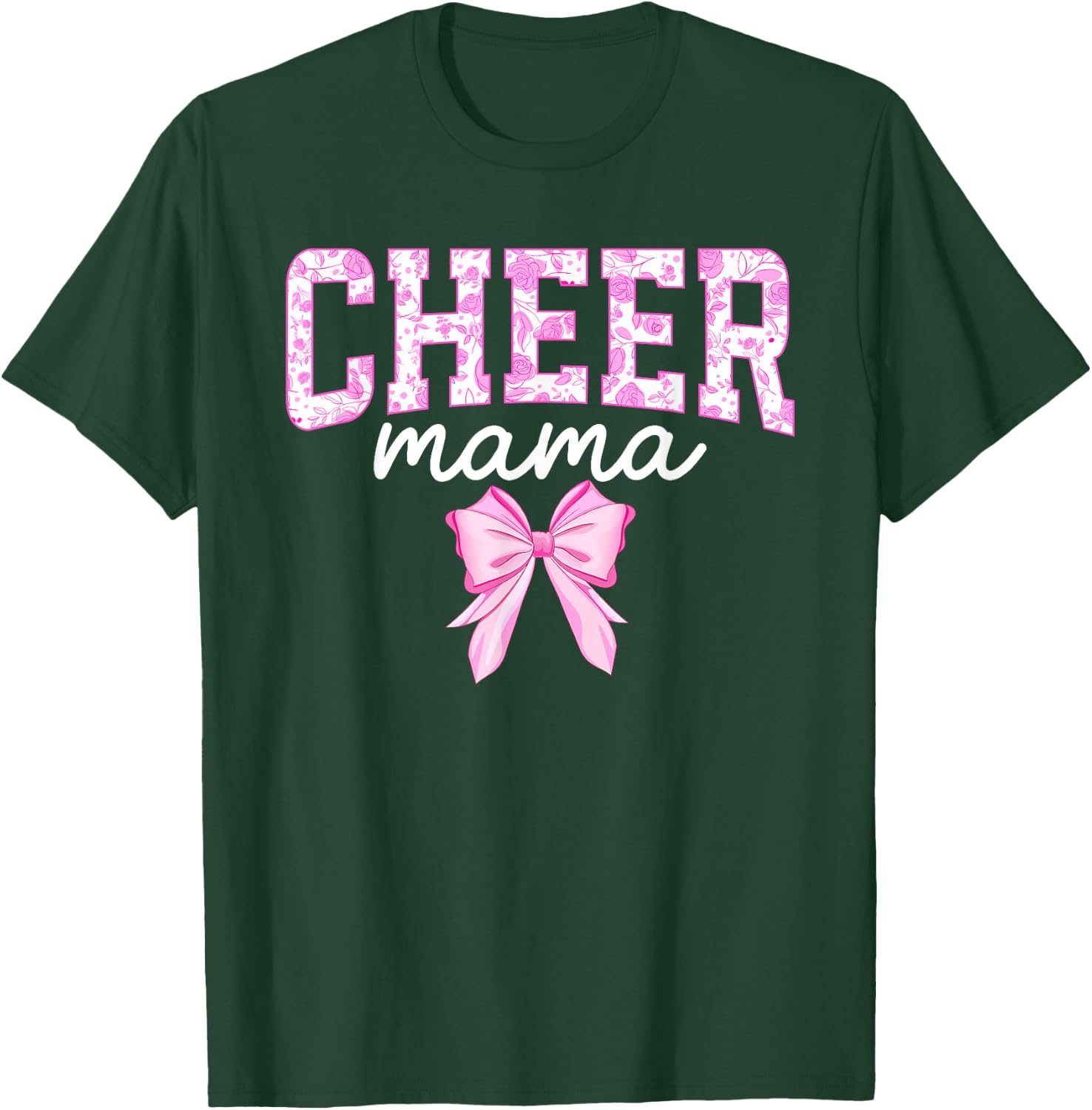Cheer Mom Of A Cheerleader Mama Coquette Cheerleading Mom T-Shirt - T-Shirt | Forest