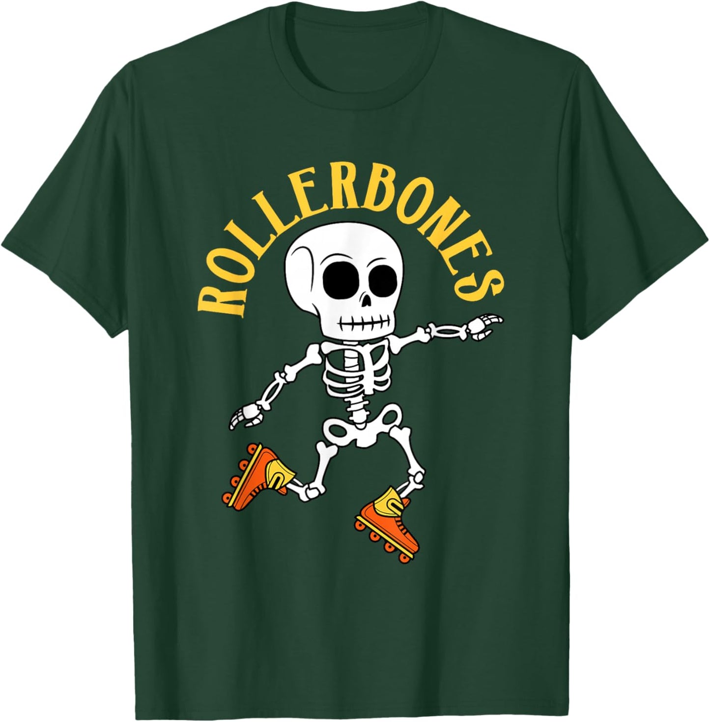 Rollerbones Funny Roller Skating Dancing Skeleton Gift Men T-Shirt - T-Shirt | Forest