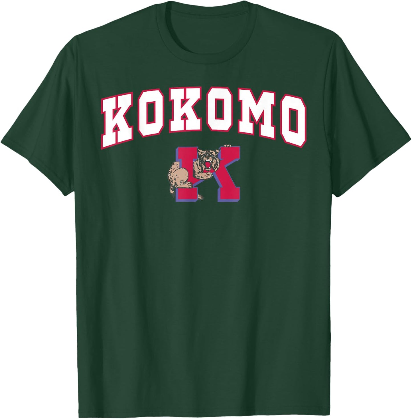 Kokomo High School Wildkats C2 T-Shirt - T-Shirt | Forest