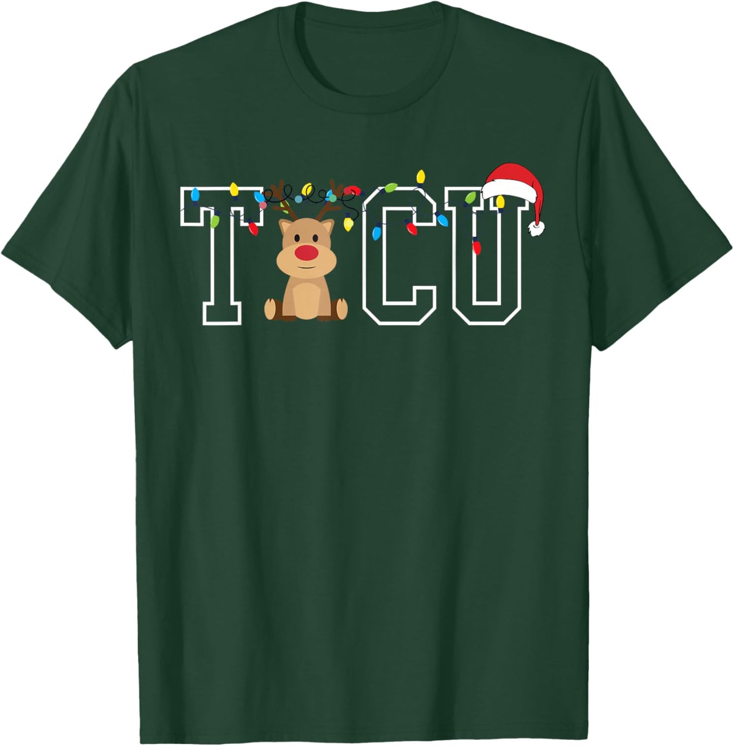TICU Trauma Intensive Care Nurse Christmas Reindeer Costume T-Shirt - T-Shirt | Forest
