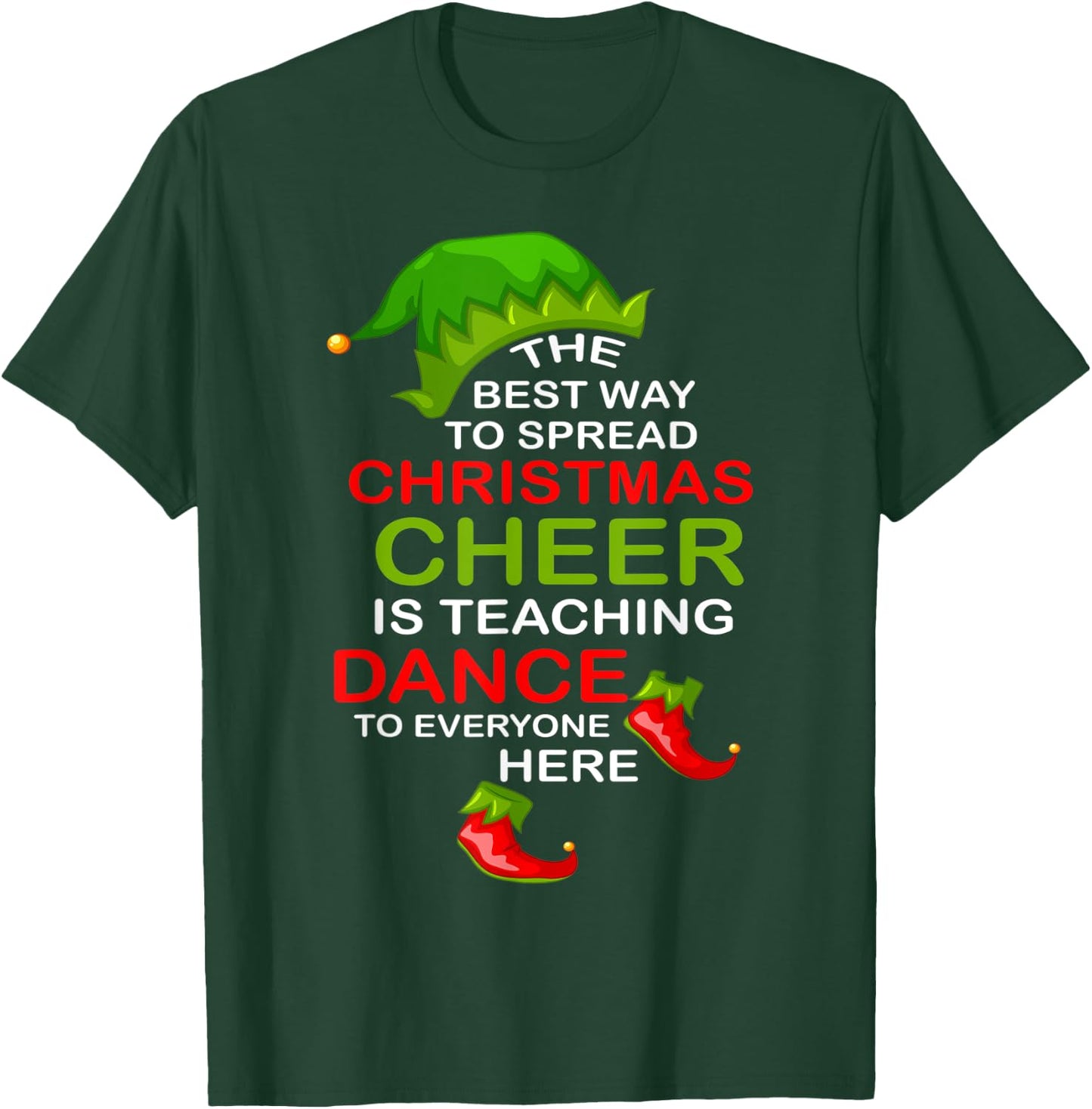 Dancer Funny Christmas Pajamas For Dance Teacher T-Shirt - T-Shirt | Forest