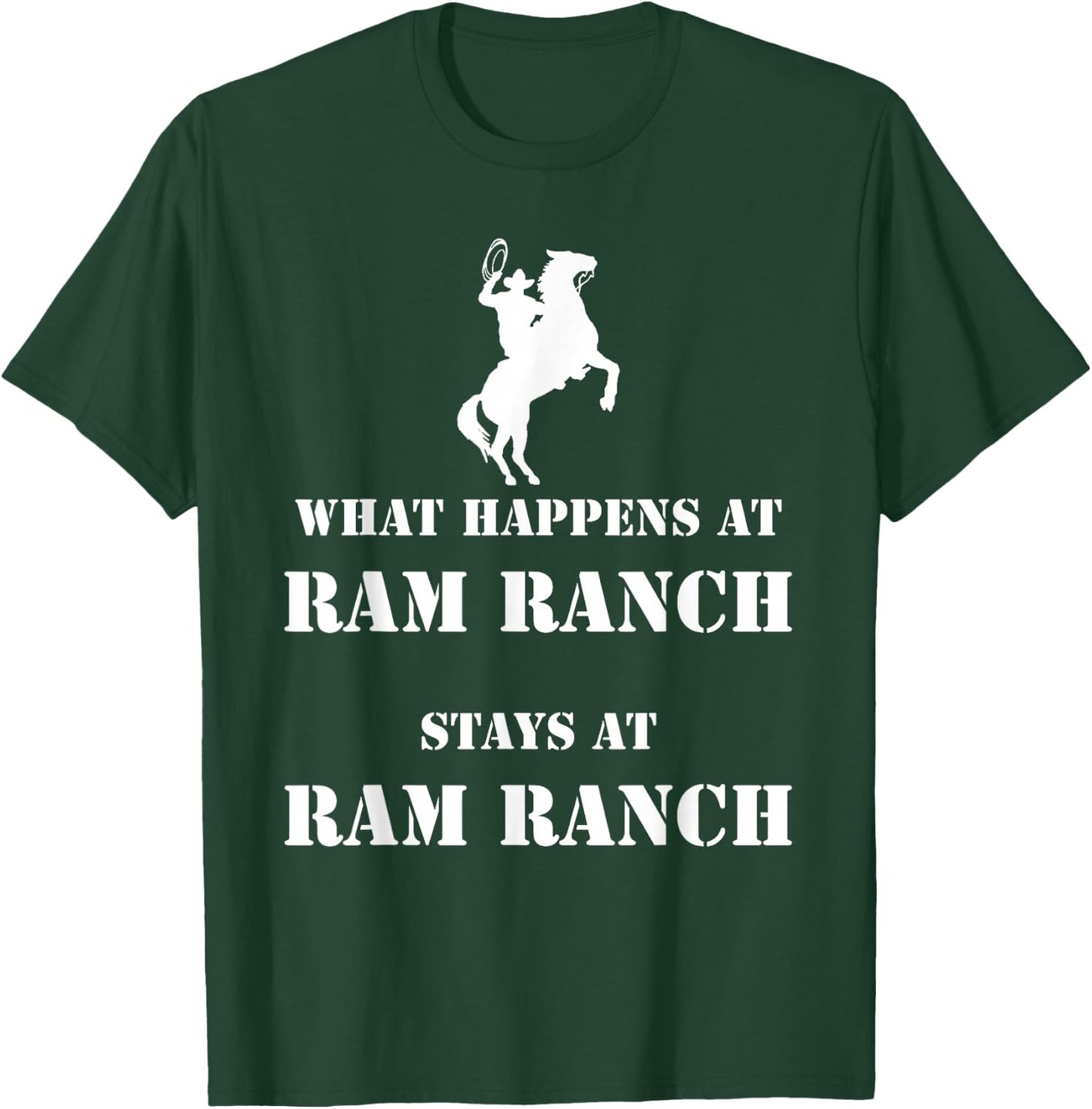 Ram Ranch Cowboy meme T-Shirt - T-Shirt | Forest