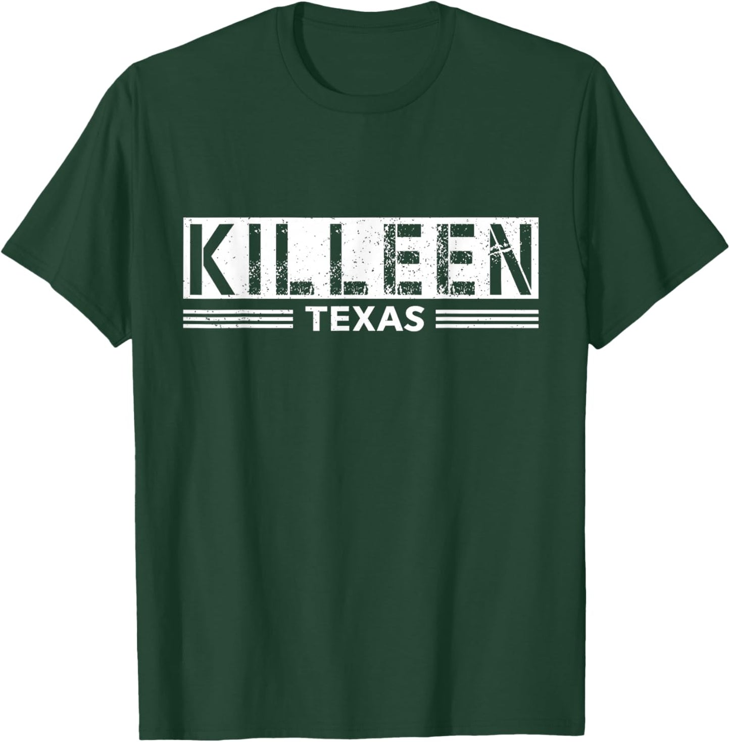 Retro Killeen Texas State Men Women T-Shirt - T-Shirt | Forest
