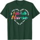 Public Health Nurse Heart Word Cloud Watercolor Rainbow T-Shirt - T-Shirt | Forest