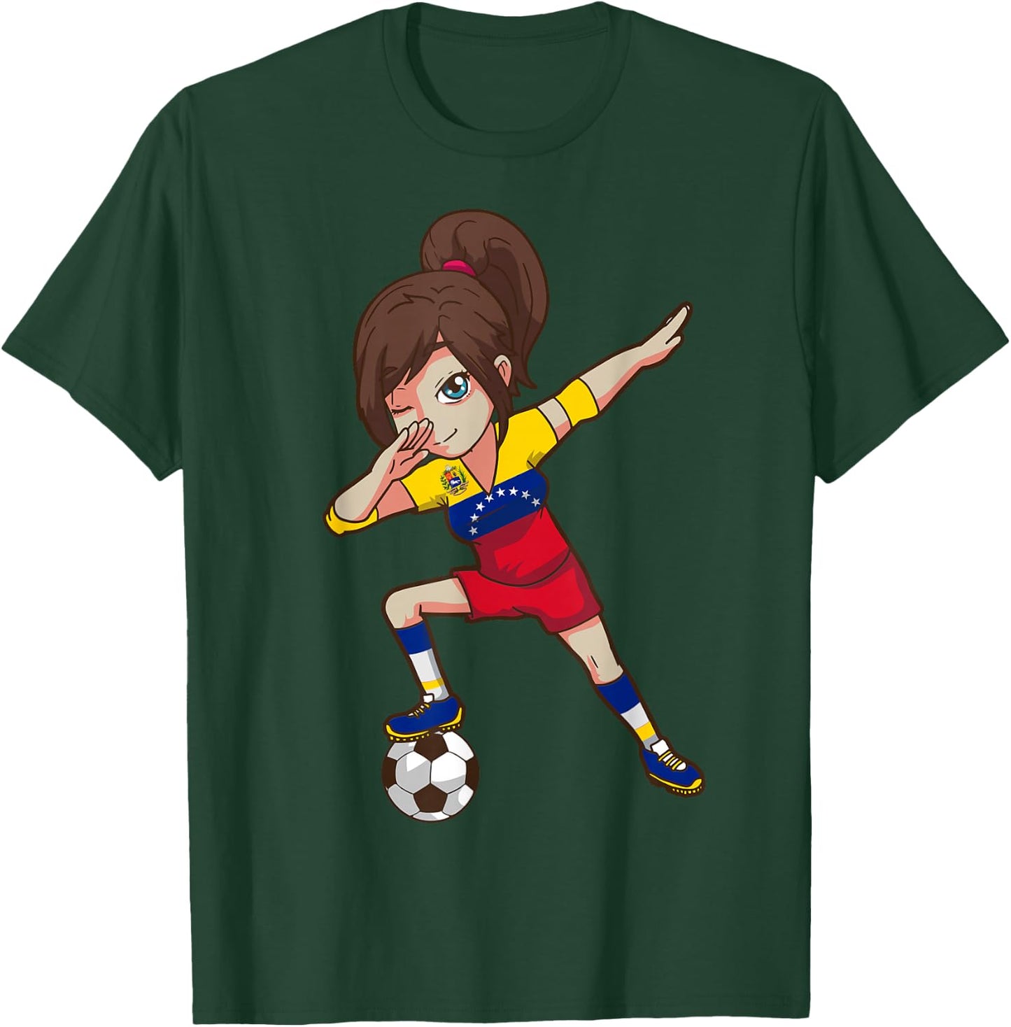 Venezuela Football Fan Flag T-Shirt - T-Shirt | Forest