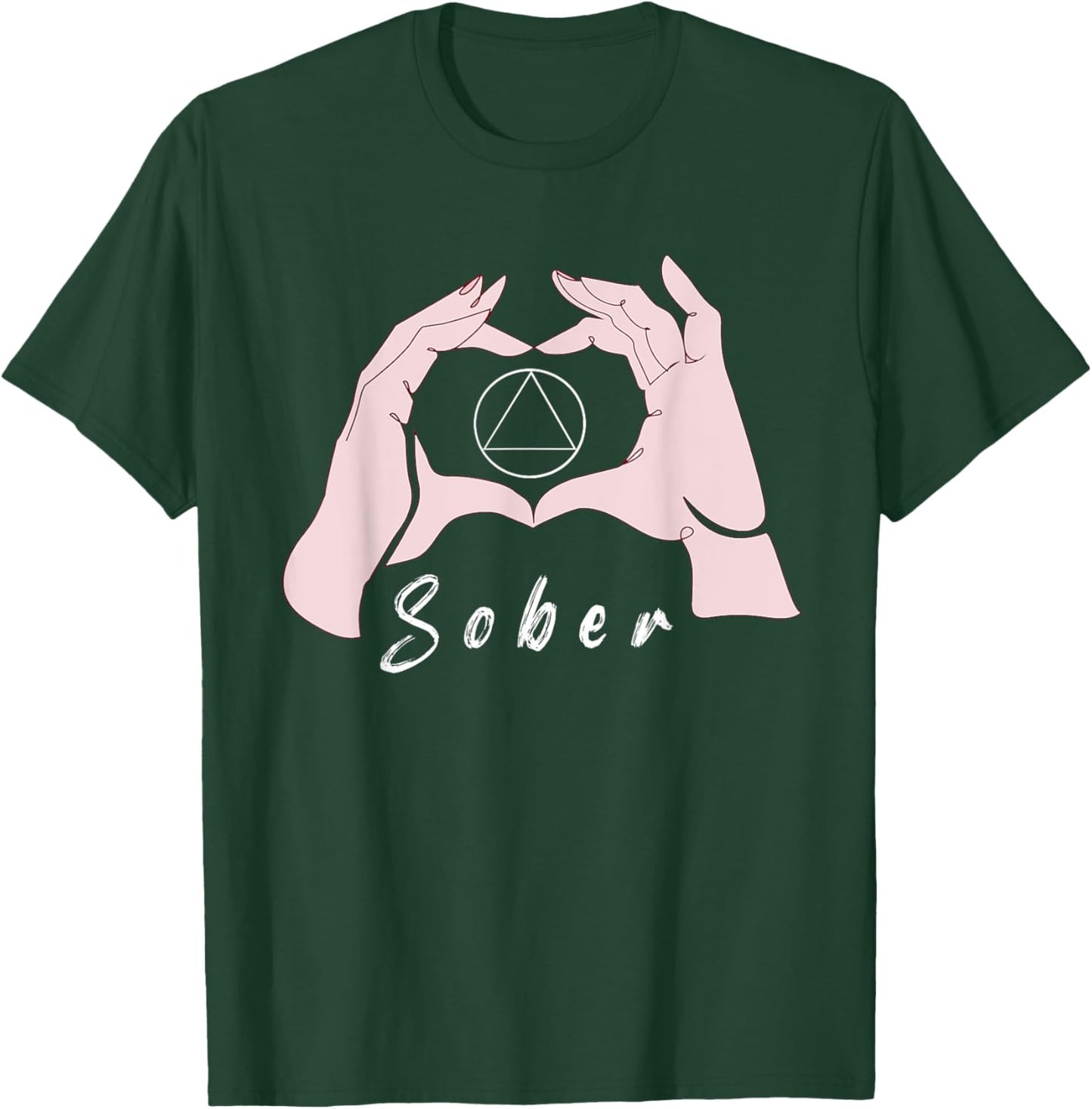 Sober Alcoholic Abstinence 12 Step Recovery NA Sobriety T-Shirt - T-Shirt | Forest