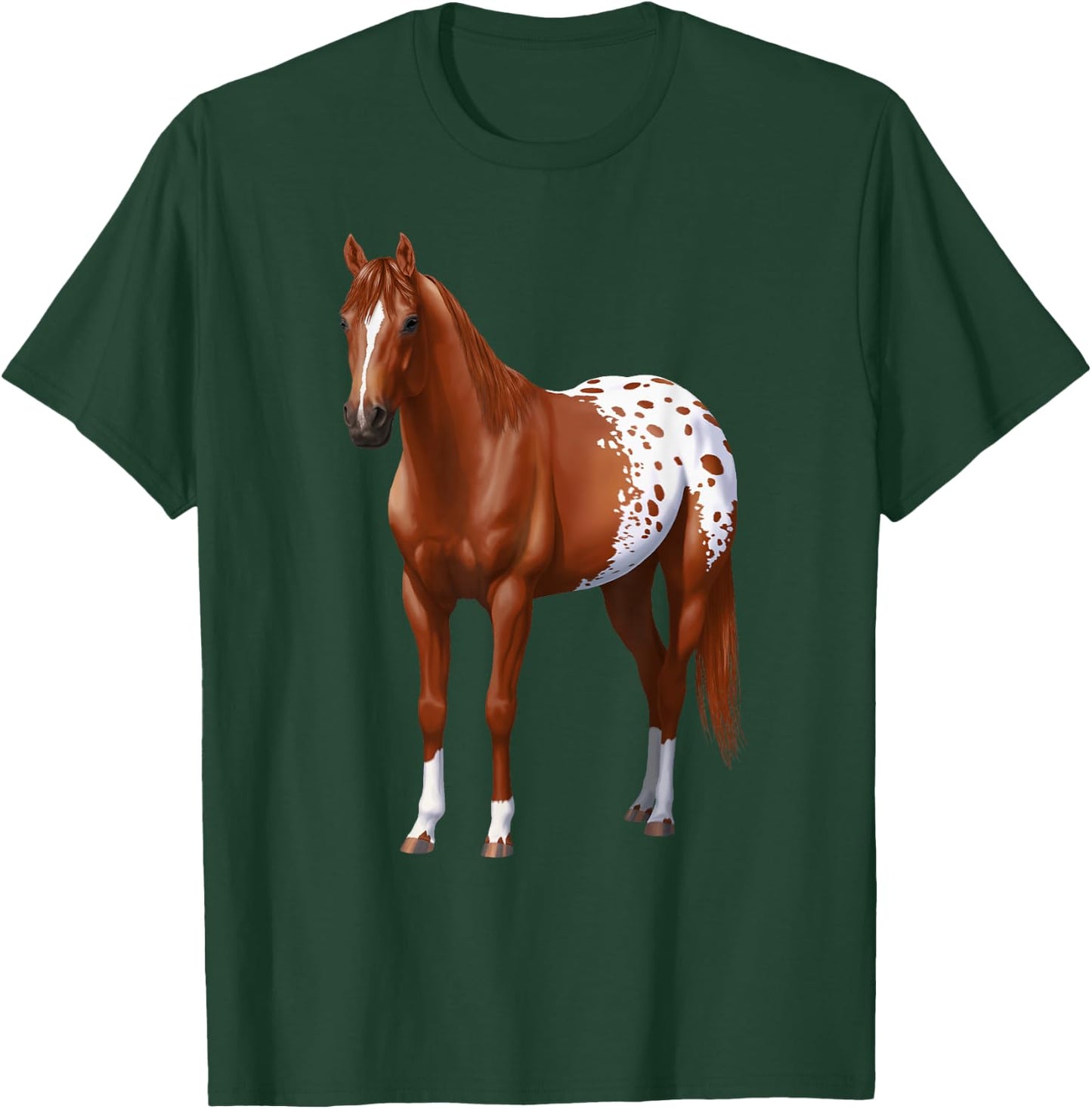 Chestnut Sorrel Blanket Appaloosa Horse Lover Gift T-Shirt - T-Shirt | Forest