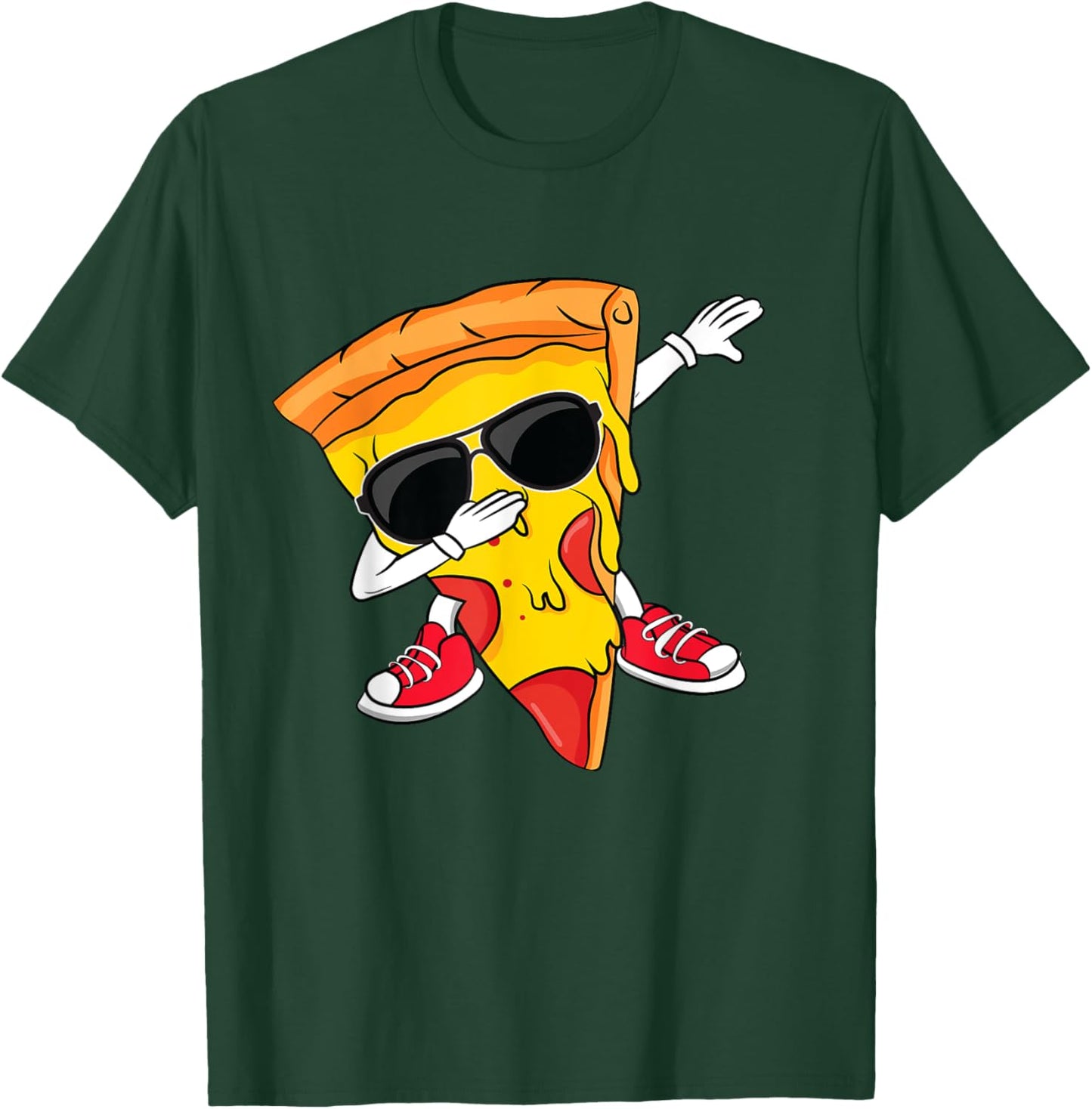 Dabbing Pizza Slice Dance Pizza Toddler Boy Dancing Pizza T-Shirt - T-Shirt | Forest