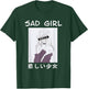 Perfect pretty japanese manga girl sad girl T-Shirt - T-Shirt | Forest