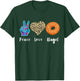 Bagel Love Peace Bagels Baker Dough Baking Bagel Lover T-Shirt - T-Shirt | Forest