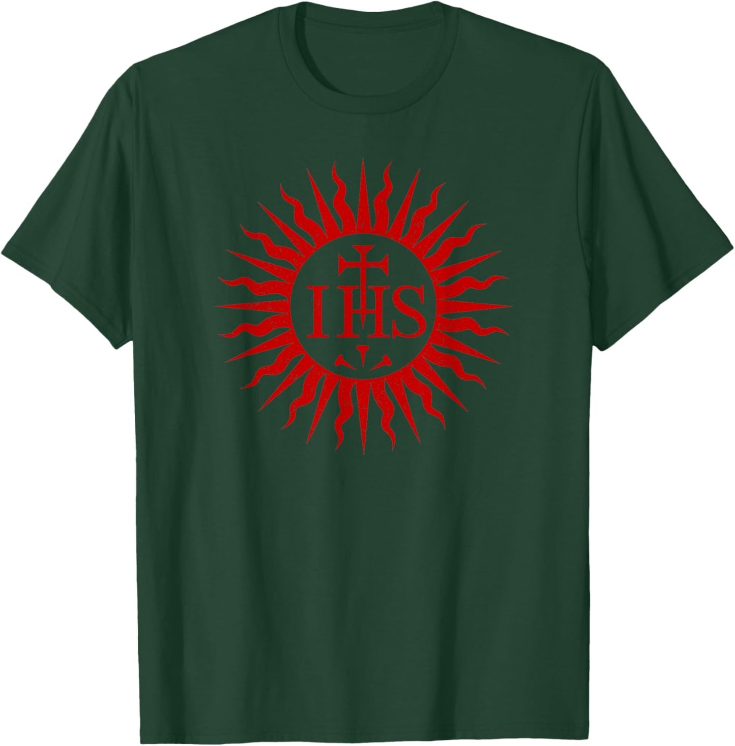 Ihs Symbol Christogram Monogram of Jesus Christ T-Shirt - T-Shirt | Forest