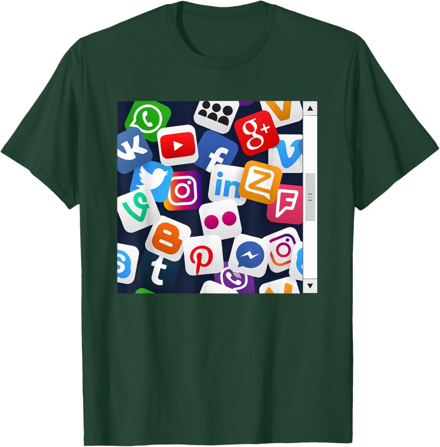 Social Media Feed Graphic Funny Teen Halloween Costume T-Shirt - T-Shirt | Forest