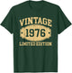Vintage 1976 Men Women Born In 1976 Birthday Idea Vintage T-Shirt - T-Shirt | Forest