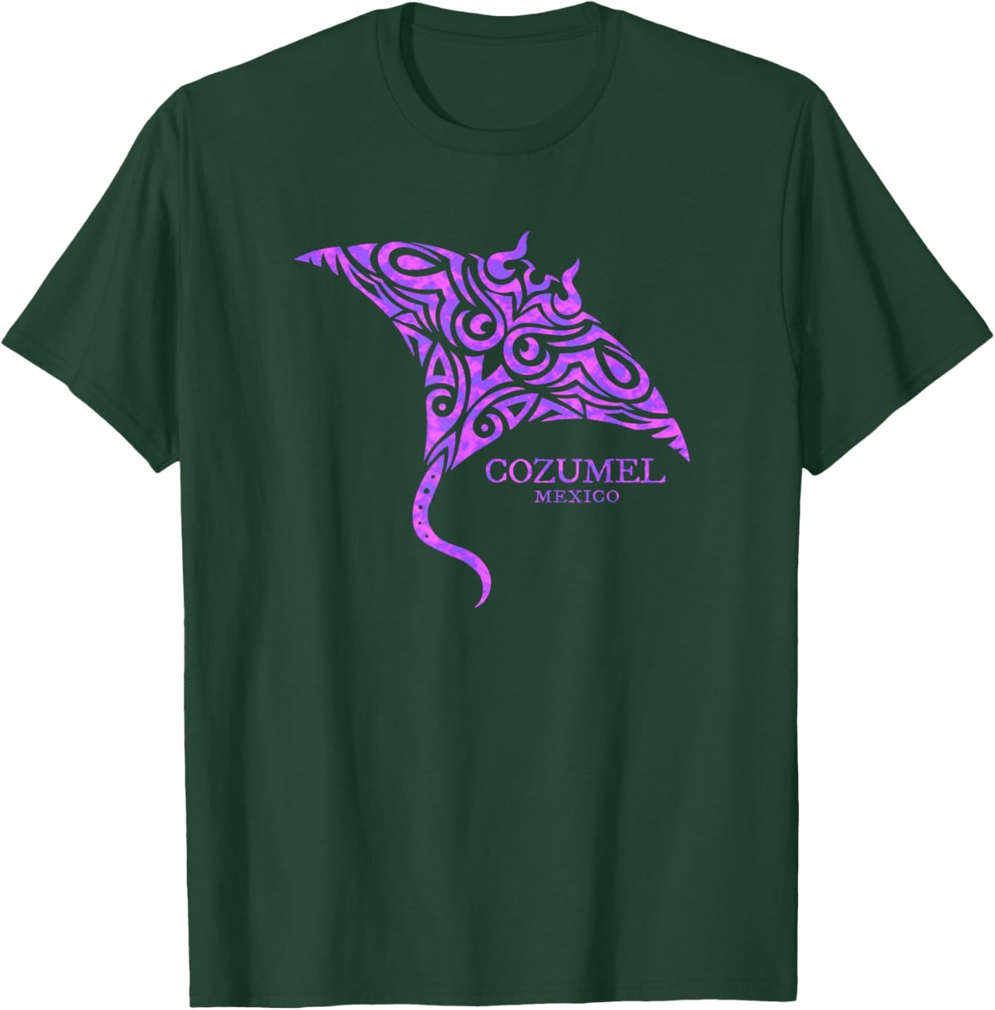 Cozumel Mexico Stingray Colorful Girls Souvenir T-Shirt - T-Shirt | Forest