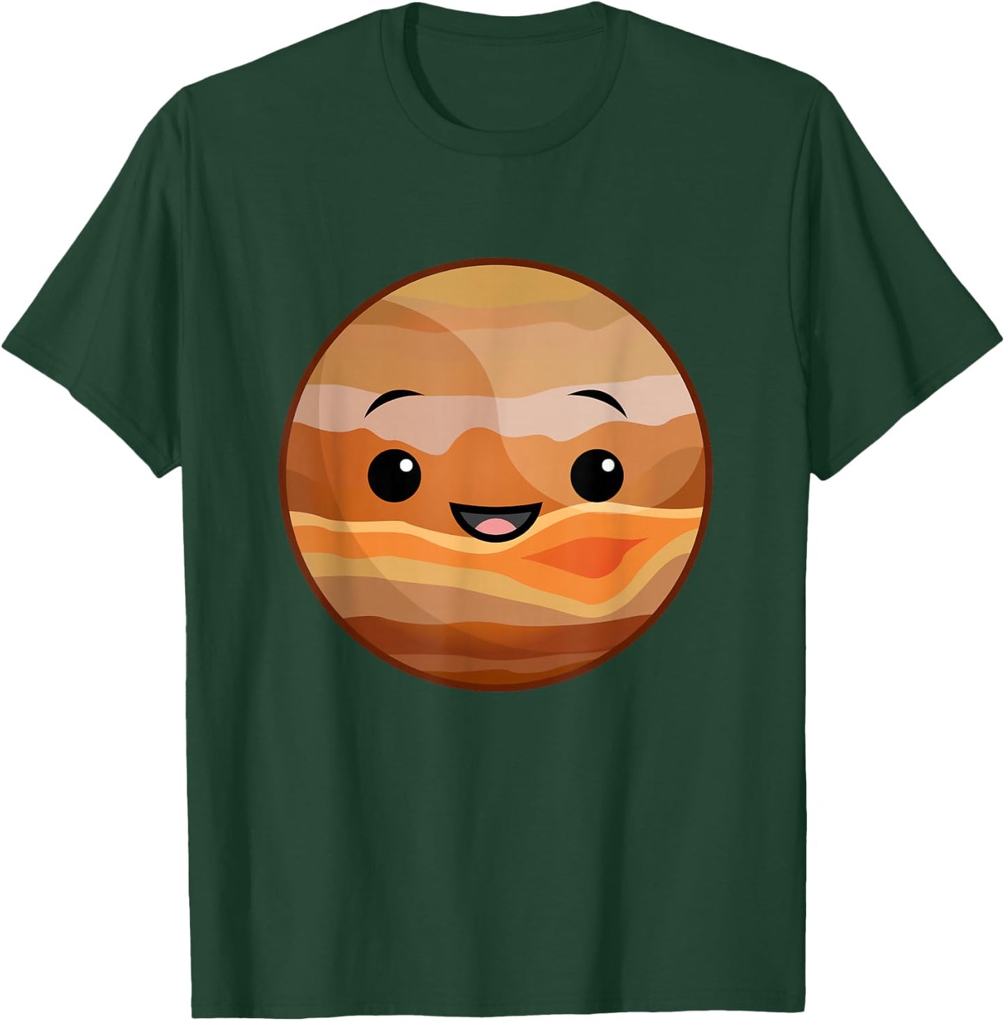 Jupiter - Cute Happy Planet Solar System Galaxy T-Shirt - T-Shirt | Forest