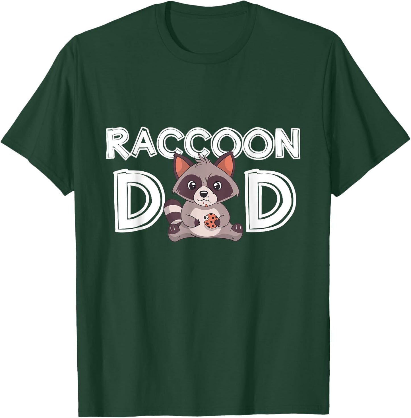 Raccoon Dad Trash Panda Daddy Father's Day Gift Raccoon T-Shirt - T-Shirt | Forest