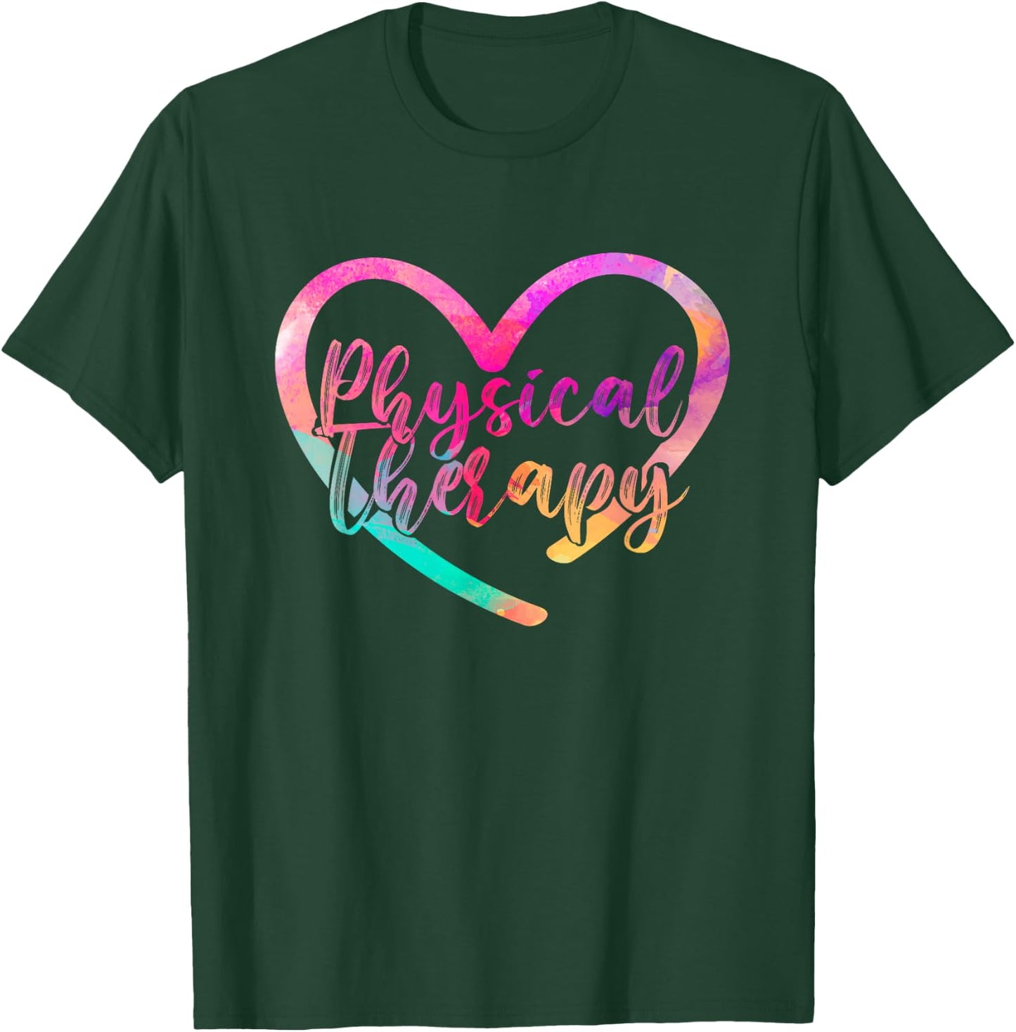 Love PTA Doctor Heart Physical Valentines Day Gift Therapy T-Shirt - T-Shirt | Forest
