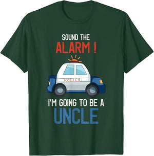 I'm Going To Be A Uncle Police Car Baby Reveal Party T-Shirt - T-Shirt | Forest