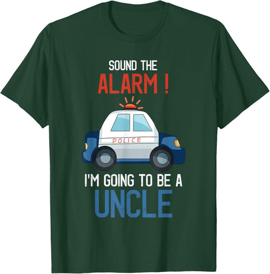 I'm Going To Be A Uncle Police Car Baby Reveal Party T-Shirt - T-Shirt | Forest