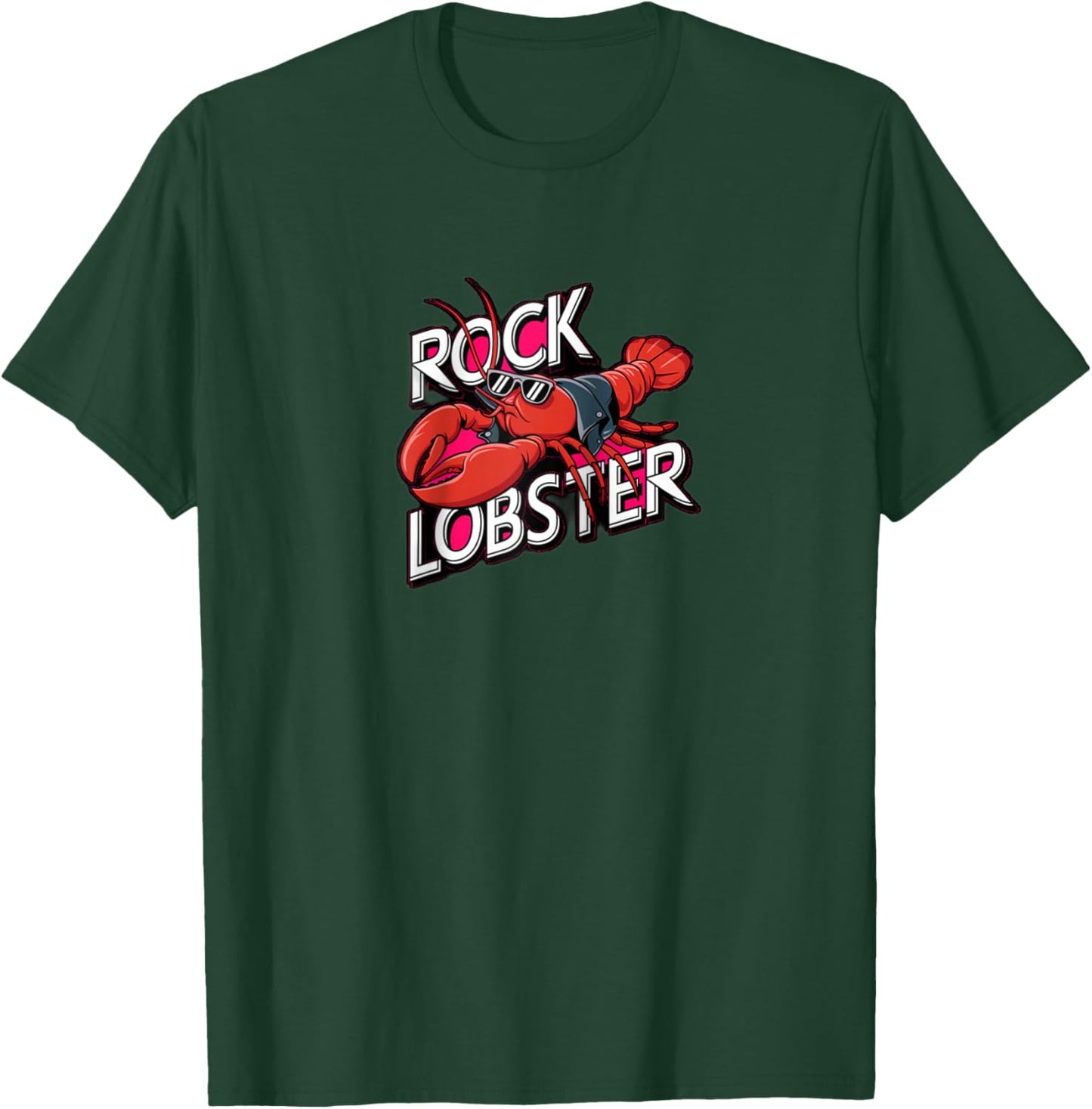 Rock Lobster Raglan Baseball T-Shirt - T-Shirt | Forest