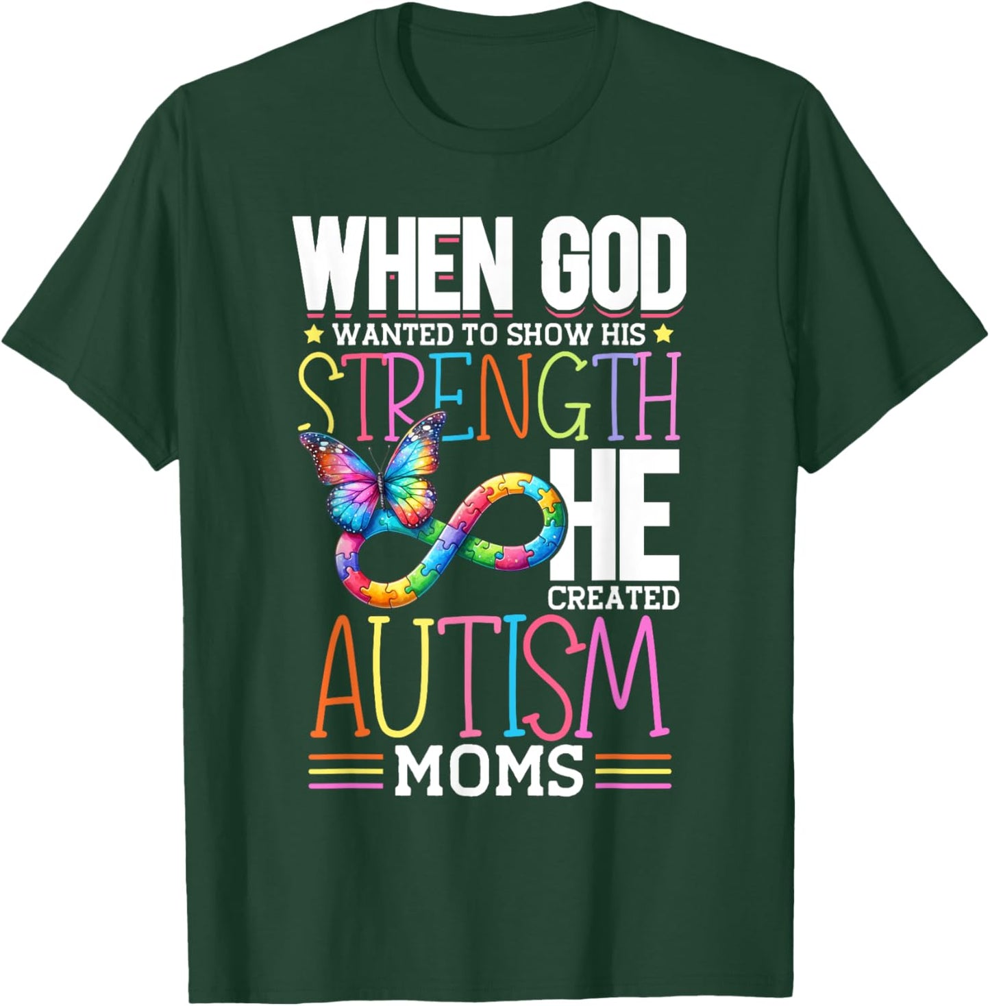Autism Awareness Month & Mom Acceptance Autism T-Shirt - T-Shirt | Forest