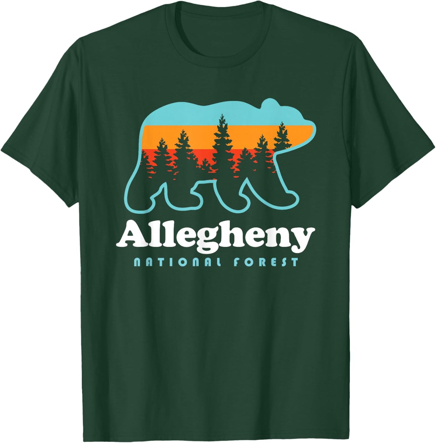 Allegheny National Forest Bear North Country Trail T-Shirt - T-Shirt | Forest