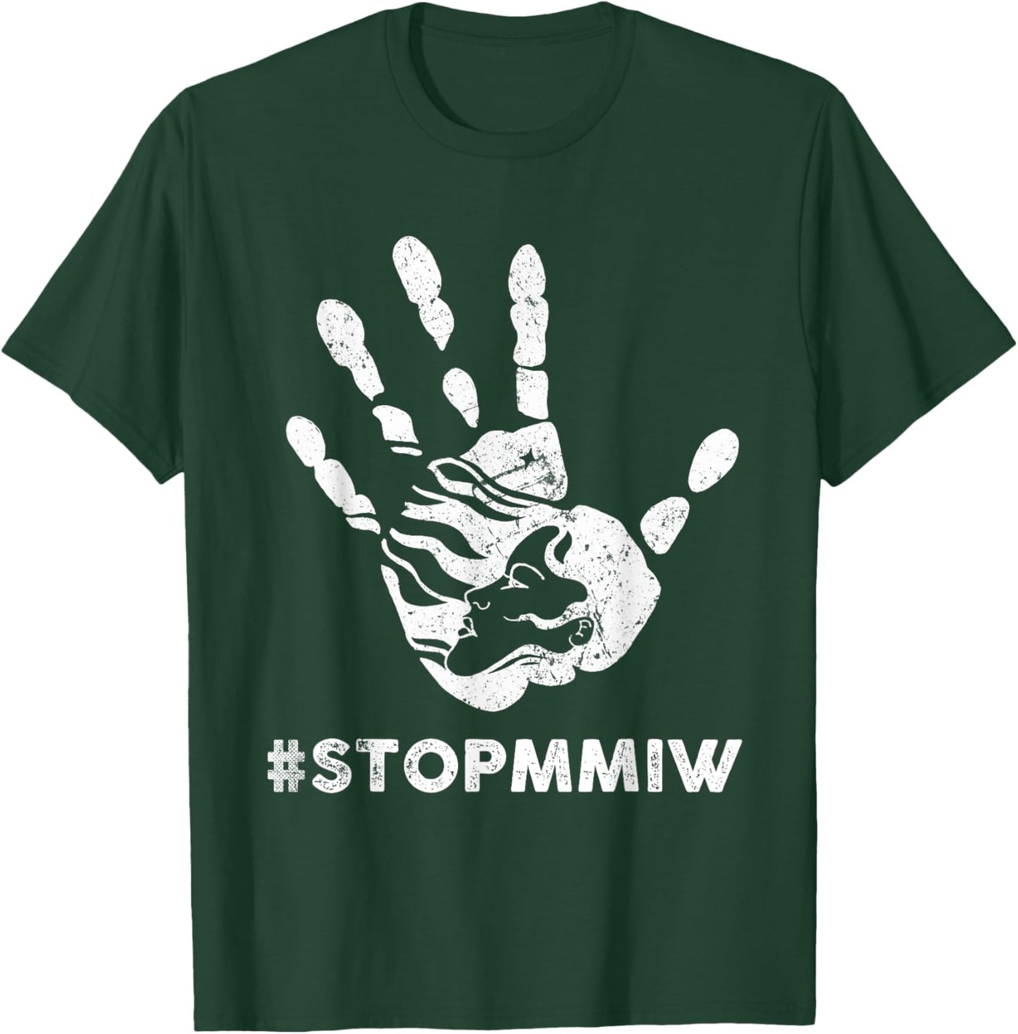 Stop MMIW American Indigenous Women T-Shirt - T-Shirt | Forest
