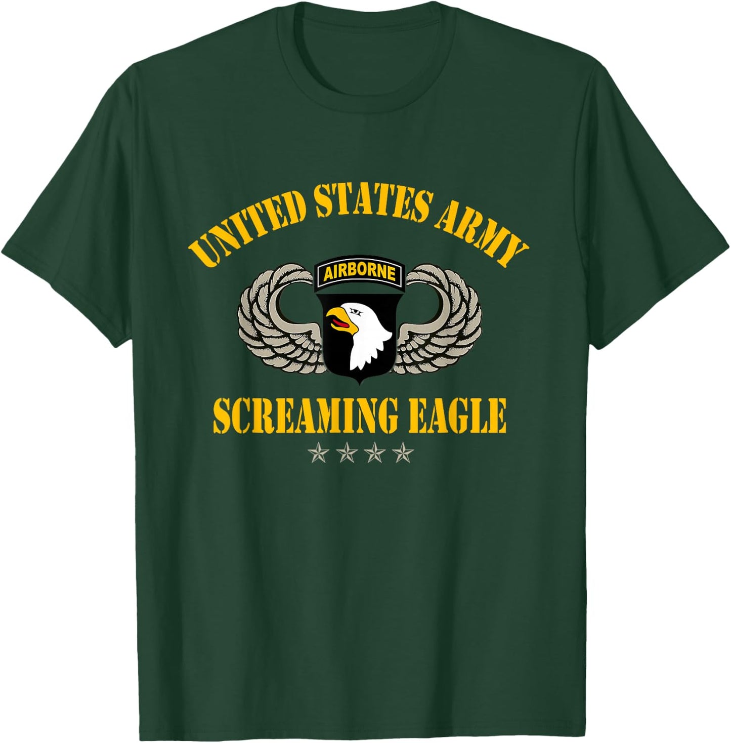 U.S Army 101st Airborne Screaming Eagle Veterans Day T-Shirt - T-Shirt | Forest