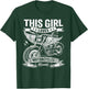 Biker Girl Motorcyclist This Girl Loves Motorcycles T-Shirt - T-Shirt | Forest