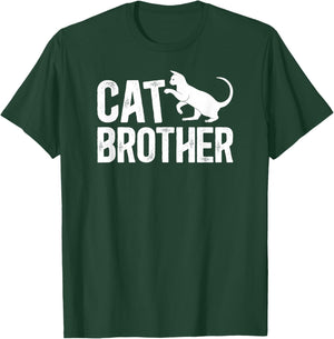 Cat Brother Cat Bro Cat Lover Brother T-Shirt - T-Shirt | Forest