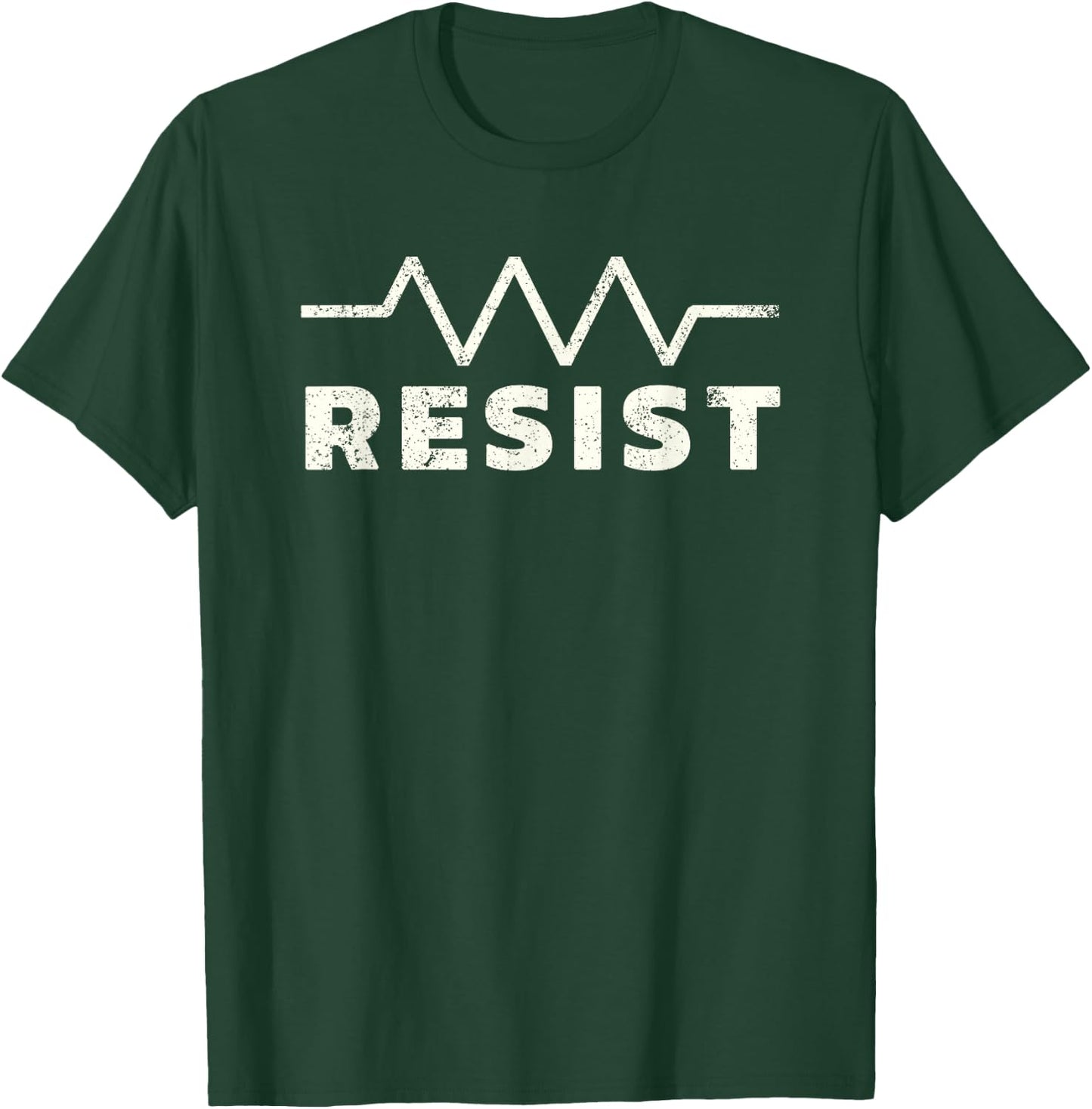 Resistor Symbol Resist Funny Electrical Engineering T-Shirt - T-Shirt | Forest