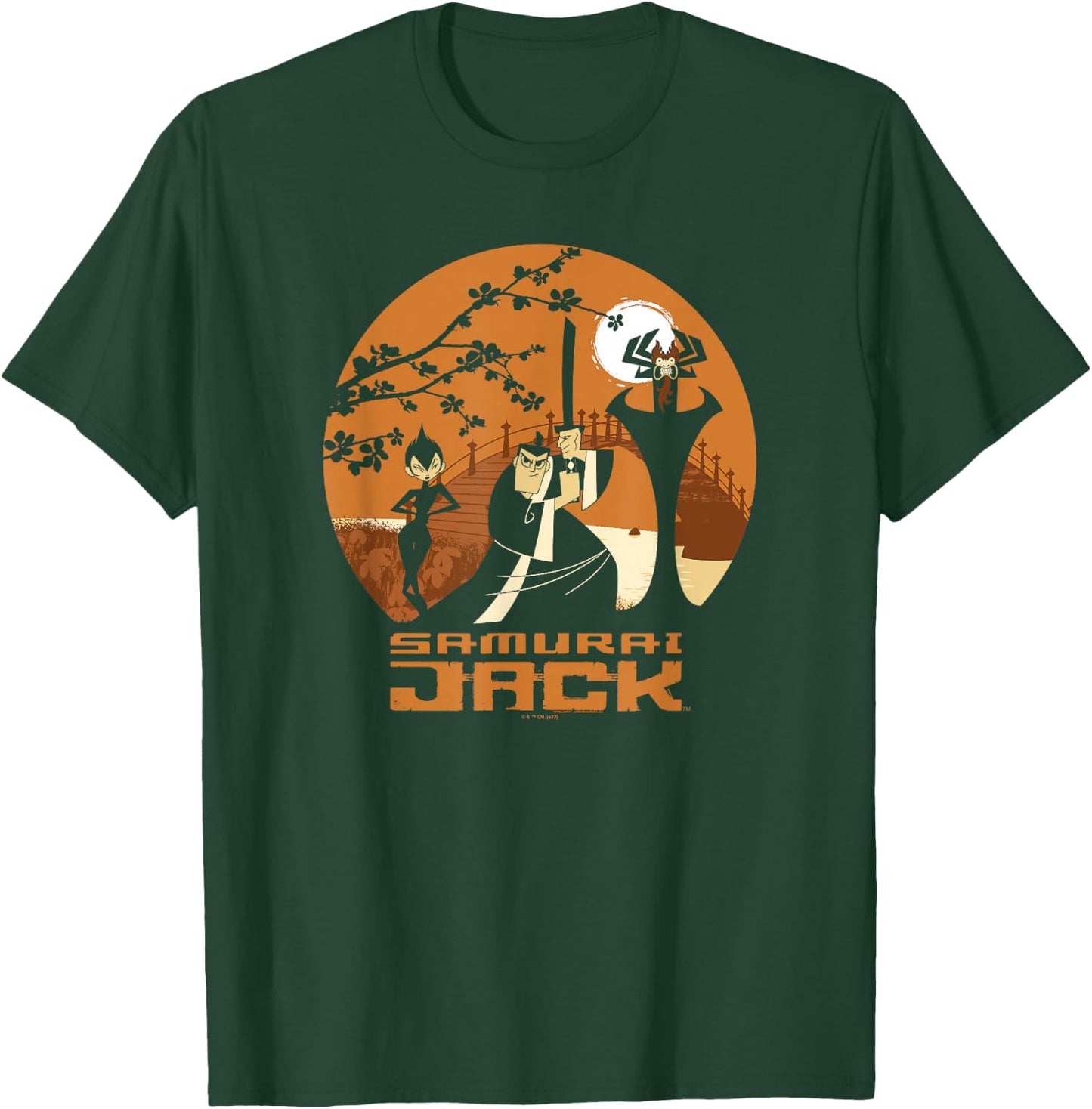 Samurai Jack Halloween Group Shot Character Poster T-Shirt - T-Shirt | Forest