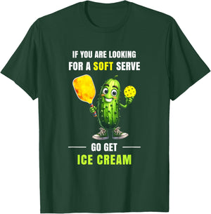 If You’re Looking for Soft Serve Pickleball Humor Art T-Shirt - T-Shirt | Forest