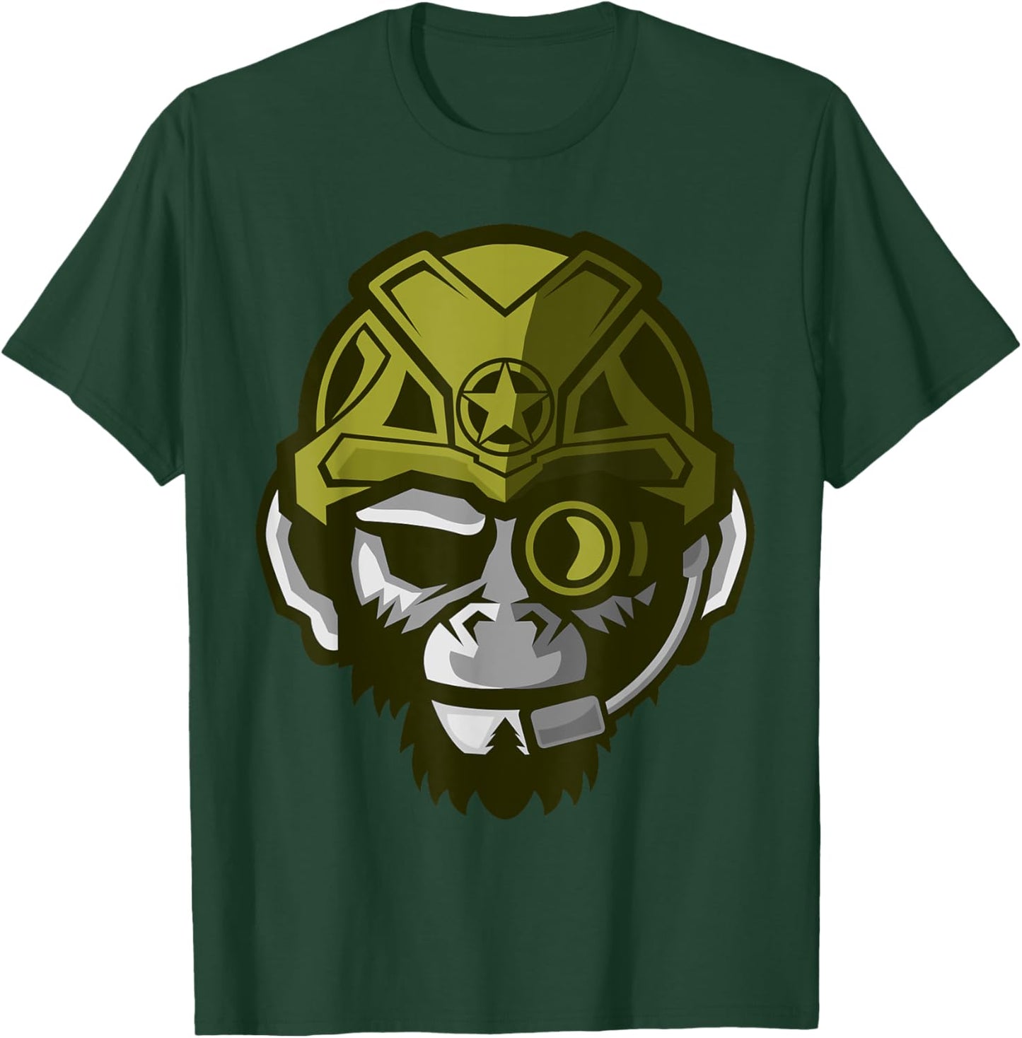 Group Leader Male Gorilla King Of The Beasts Gorilla Army T-Shirt - T-Shirt | Forest