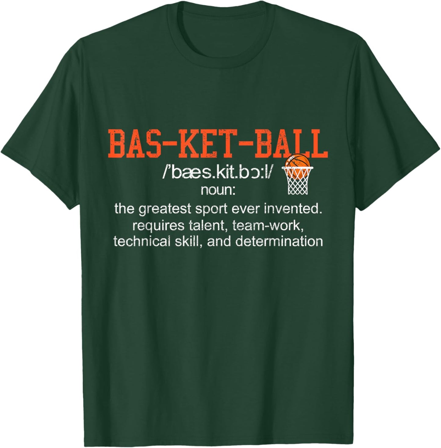 Basketball Definition Funny Bball Player Sports T-Shirt - T-Shirt | Forest