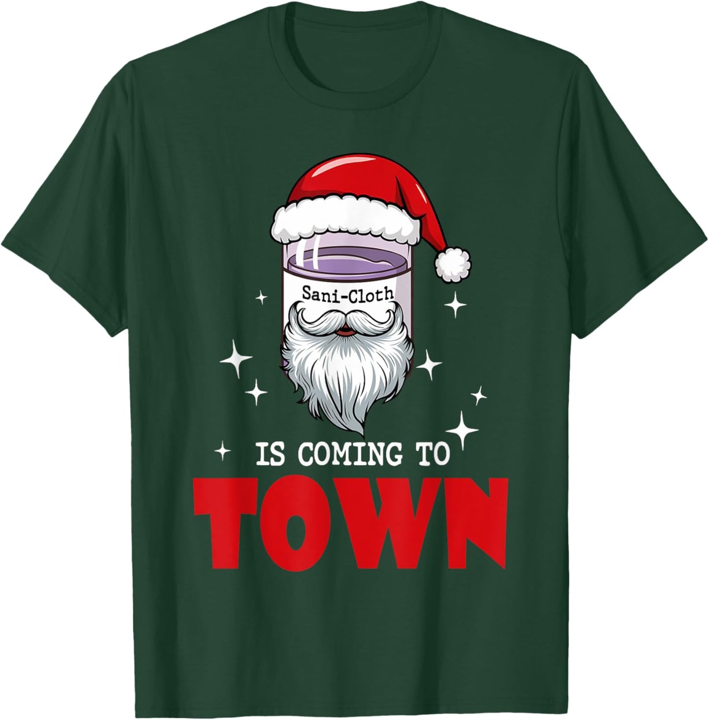 Funny Christmas Nurse Aide Rn Aid Tech Medical Assistant T-Shirt - T-Shirt | Forest
