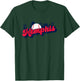 Memphis Baseball Vintage City Skyline Baseball Lover T-Shirt - T-Shirt | Forest