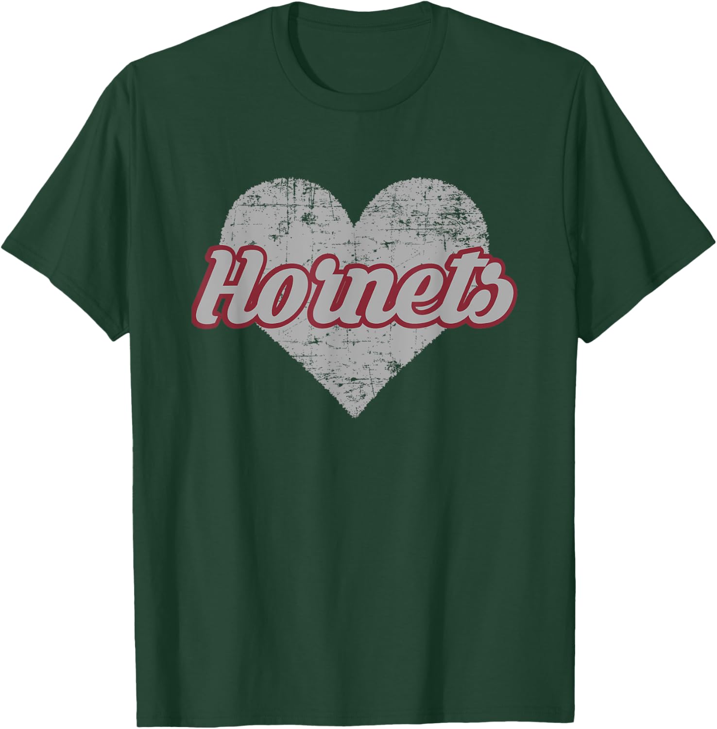 Metcalfe County Hornets Over Heart T-Shirt - T-Shirt | Forest
