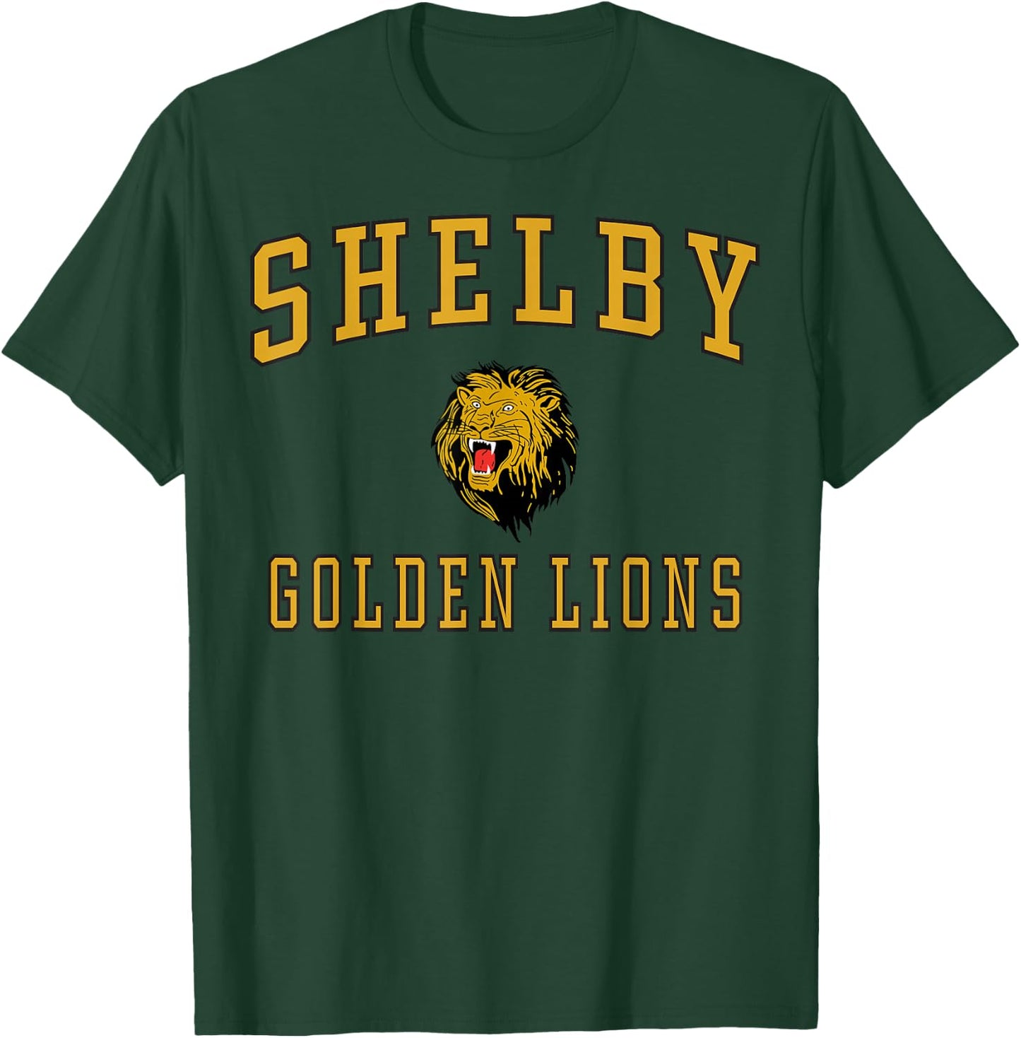 Shelby High School Golden Lions C1 T-Shirt - T-Shirt | Forest