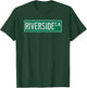 Retro Style Riverside CA Street Sign T-Shirt - T-Shirt | Forest