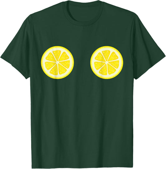 Funny Lemon Boobs - Fruit-Inspired Summer T-Shirt - T-Shirt | Forest