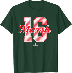 Brandon Marsh 16 Philadelphia MLBPA T-Shirt - T-Shirt | Forest